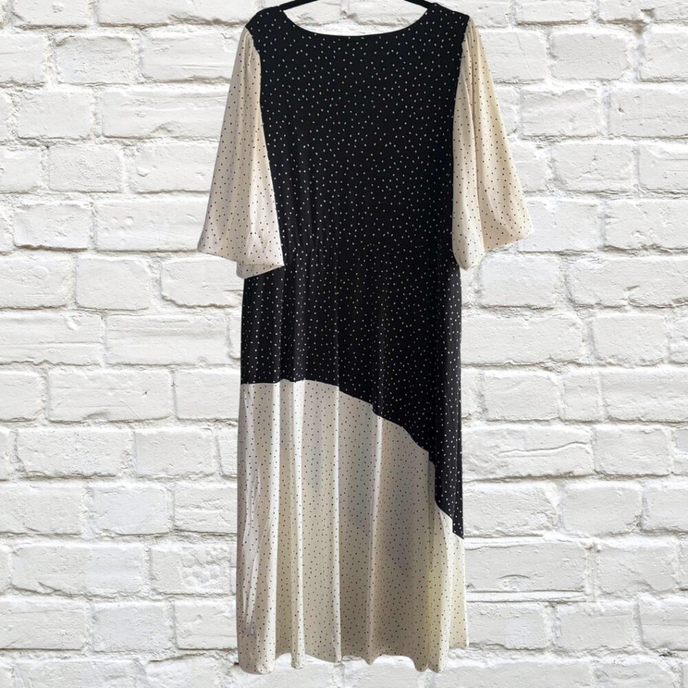 2X Maxi Studio Knit Mix Print Dress Never Worn - Picture 6 of 8